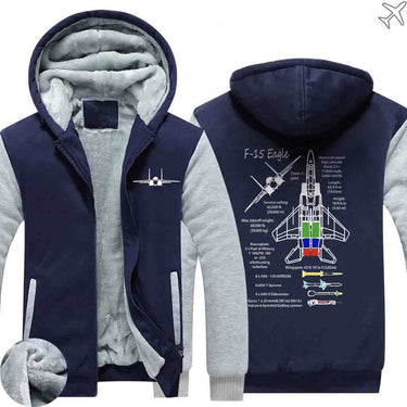 THE F-1 5 EAGLE HOODIES ZIPPER SWEATERS THE AV8R